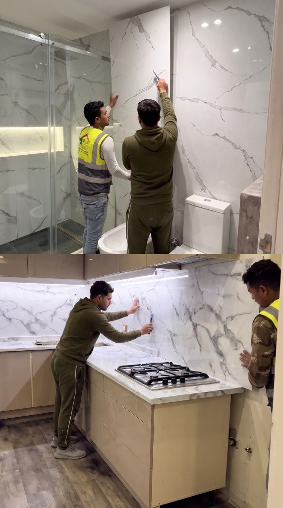 Terminación final de baño y cocina llave en mano